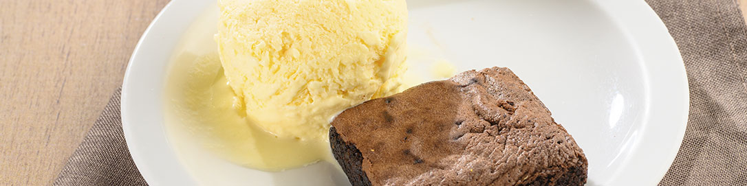Brownie com Sorvete